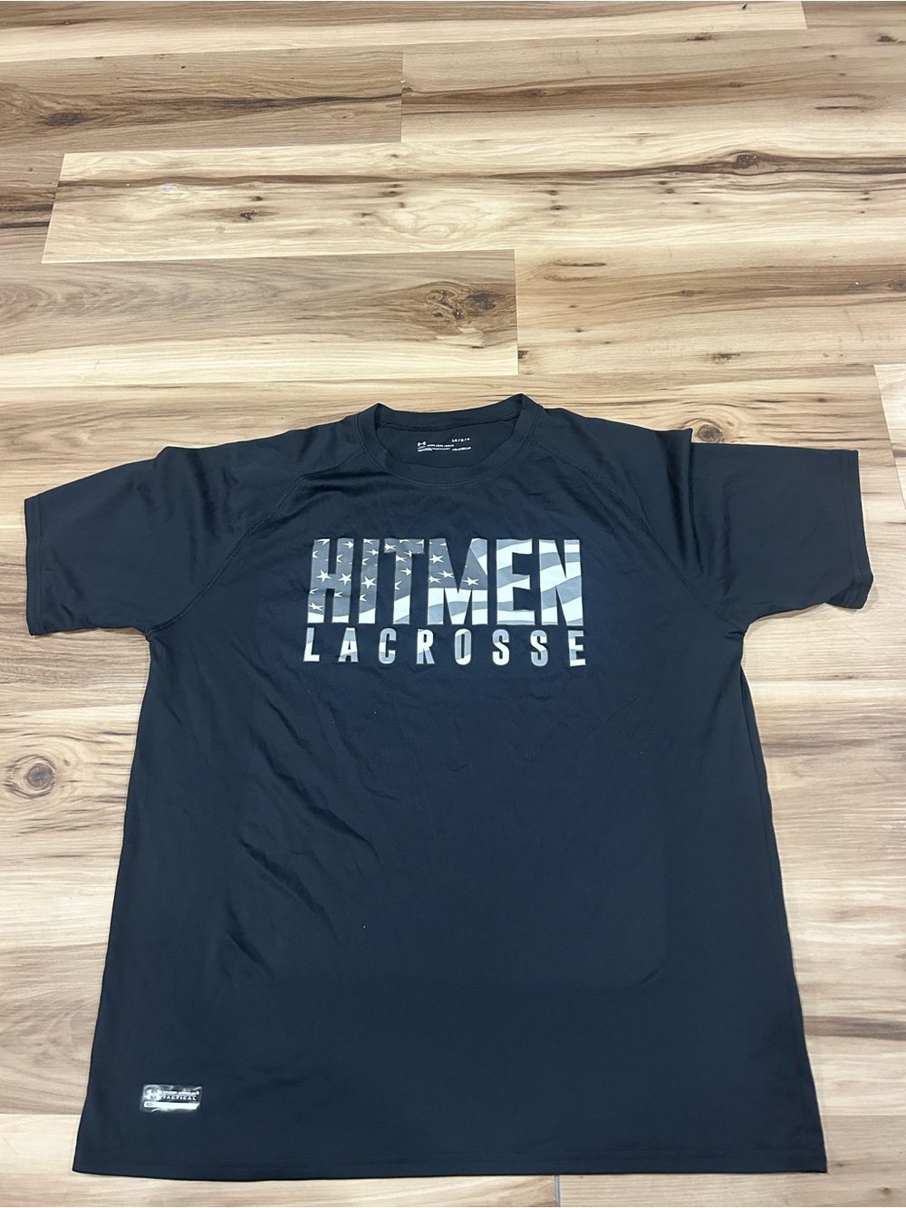 Hitmen Lacrosse Men's Under Armour Black Graphic Performance Tee